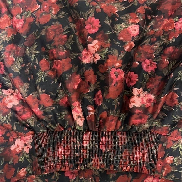 Good American moody floral one shoulder crop top - size XS - Picture 8 of 8